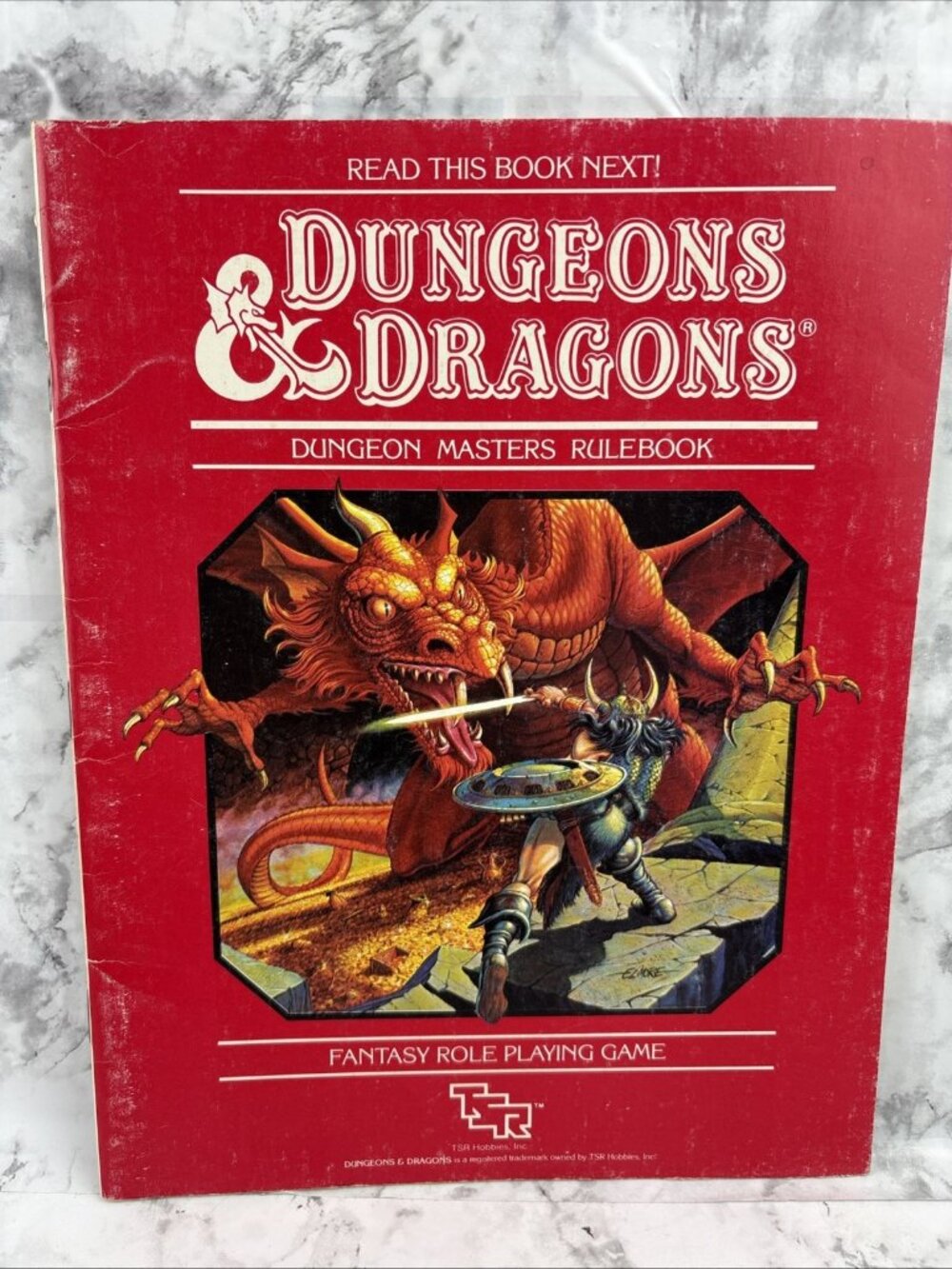 -Dungeons & Dragons Fantasy Game Dungeon Master's Rulebook & Players Manual 1983